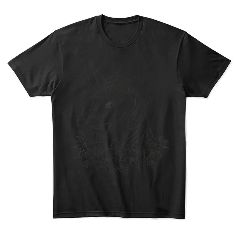 Cute Unicorn To Paint And Color In For Children Unisex Staple T-Shirt