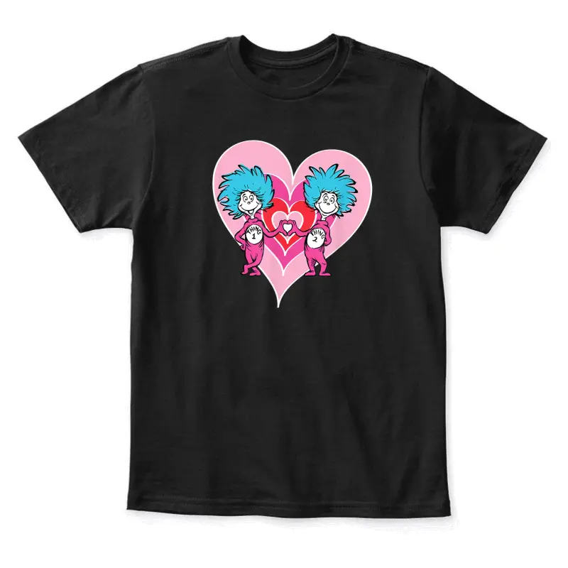 Dr. Seuss Thing 1 Thing 2 Love Youth Staple T-Shirt