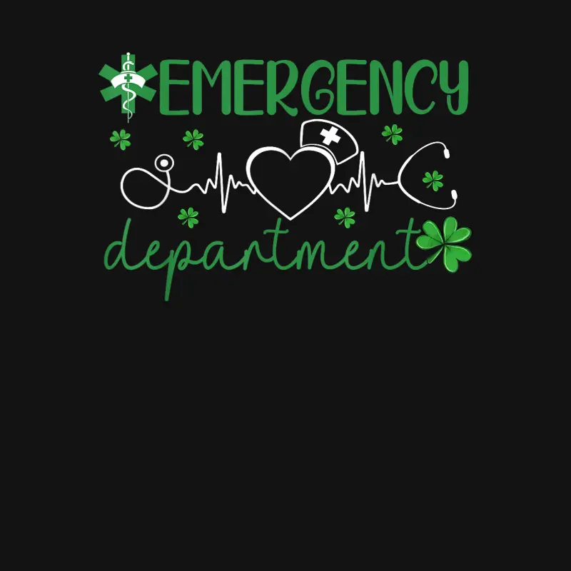 Emergency Department Funny Er Nurse Irish St Patricks Day Unisex Long Sleeve T-Shirt