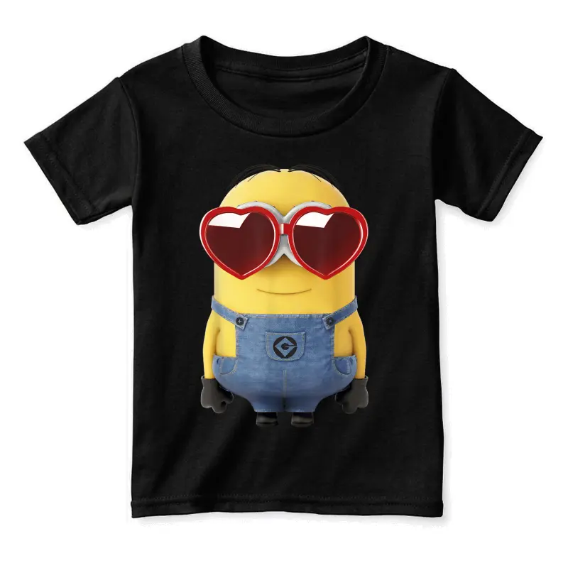 Minions Valentine's Day Dave Heart Glasses Toddler Staple T-Shirt