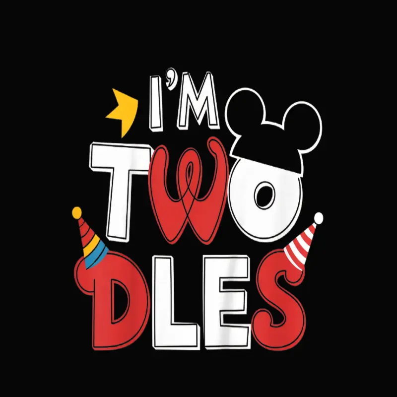 I’m Twodles Fun 2Nd Birthday Party Design Toddler Staple T-Shirt