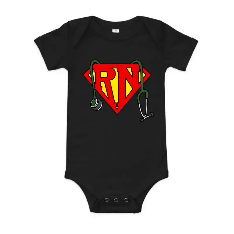 Super Nurse Funny Superhero Nurse Baby Onesie