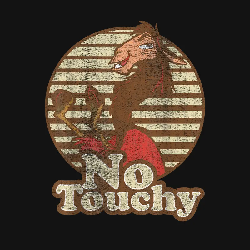 Disney Emperor's New Groove Kuzco Llama No Touchy Short Sleeve Youth Staple T-Shirt