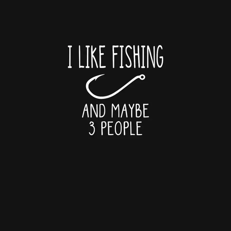 I Like Fishing And Maybe 3 People Fishing Gear  T-Shirt Youth Staple T-Shirt