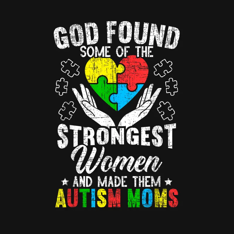 Autism Mom Asd Awareness Autism Spectrum Disorder Mother Youth Staple T-Shirt