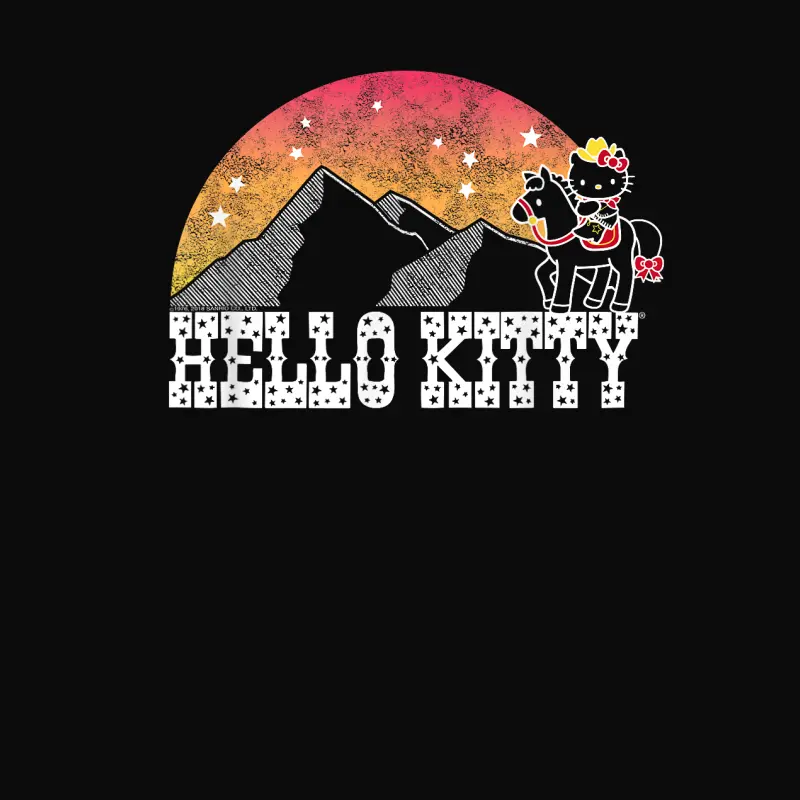 Hello Kitty Wild West Tee Shirt Unisex Staple T-Shirt
