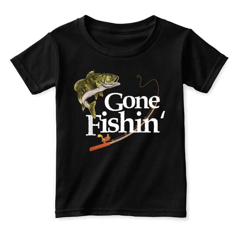 Gone Fishin' Apparel Fisherman Lover Angler Fish Toddler Staple T-Shirt
