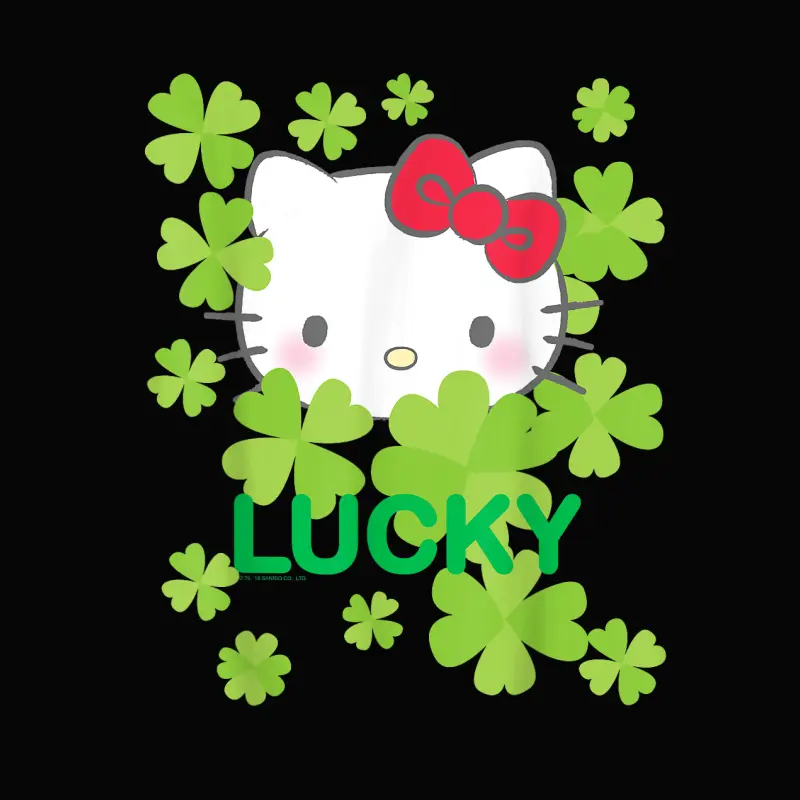 Hello Kitty Lucky Clover St. Patrick's Day Tee Shirt Toddler Staple T-Shirt