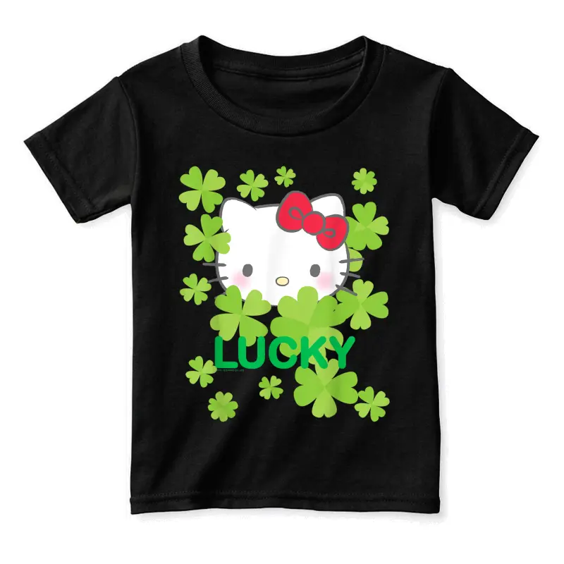 Hello Kitty Lucky Clover St. Patrick's Day Tee Shirt Toddler Staple T-Shirt
