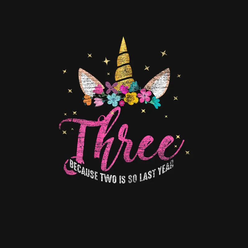 3 Years Old Birthday Girl Gifts Unicorn 3Rd Birthday Unisex Long Sleeve T-Shirt