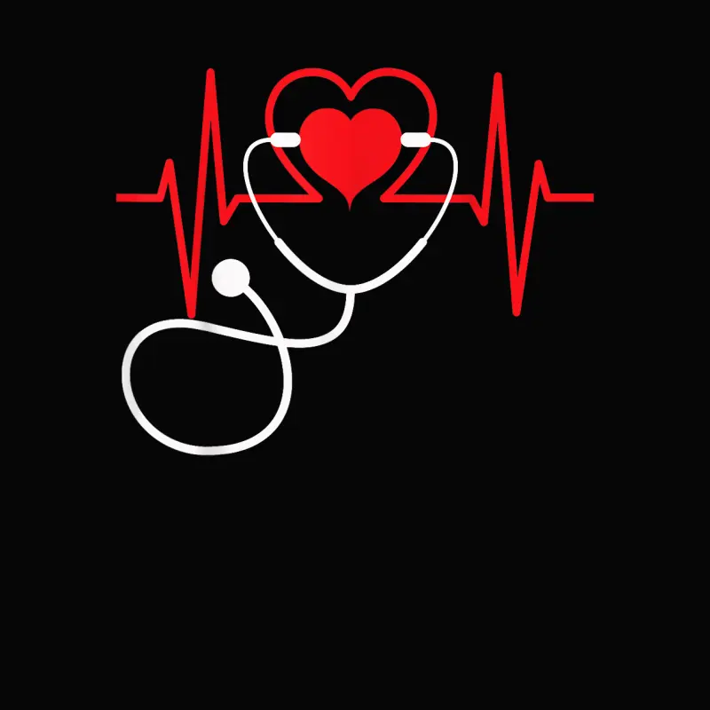 Funny Heart Beats Nurse Nursing Medical T Shirt Men Woman Toddler Staple T-Shirt