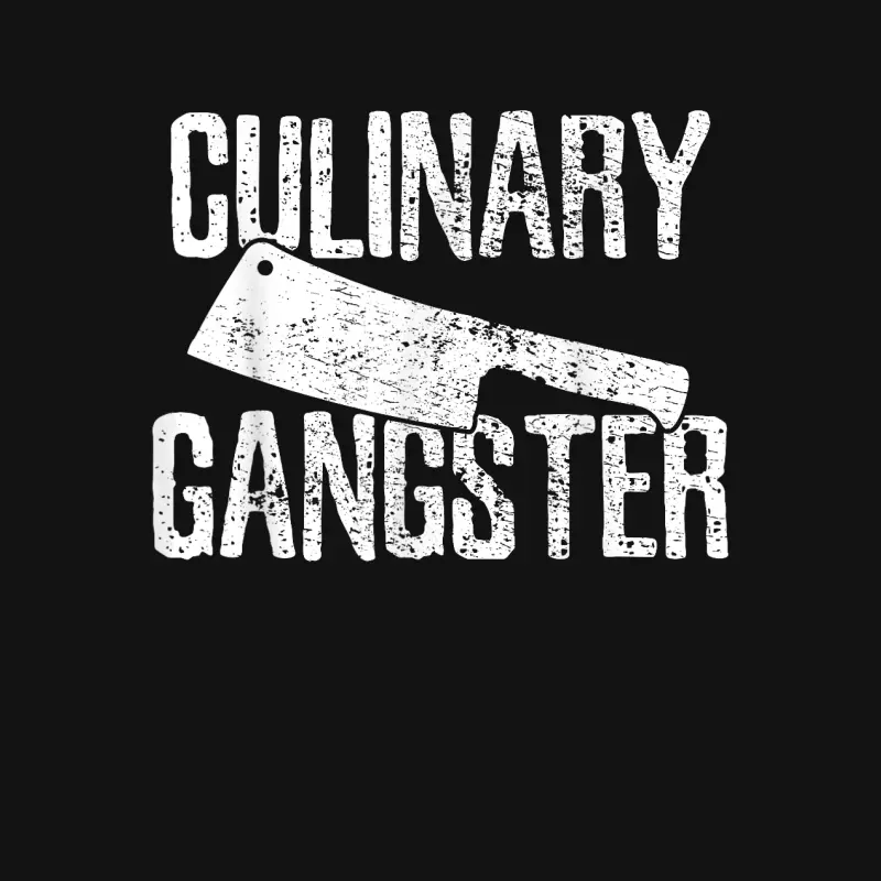 Chef Cook Cooking Culinary Gangster Vintage Youth Staple T-Shirt