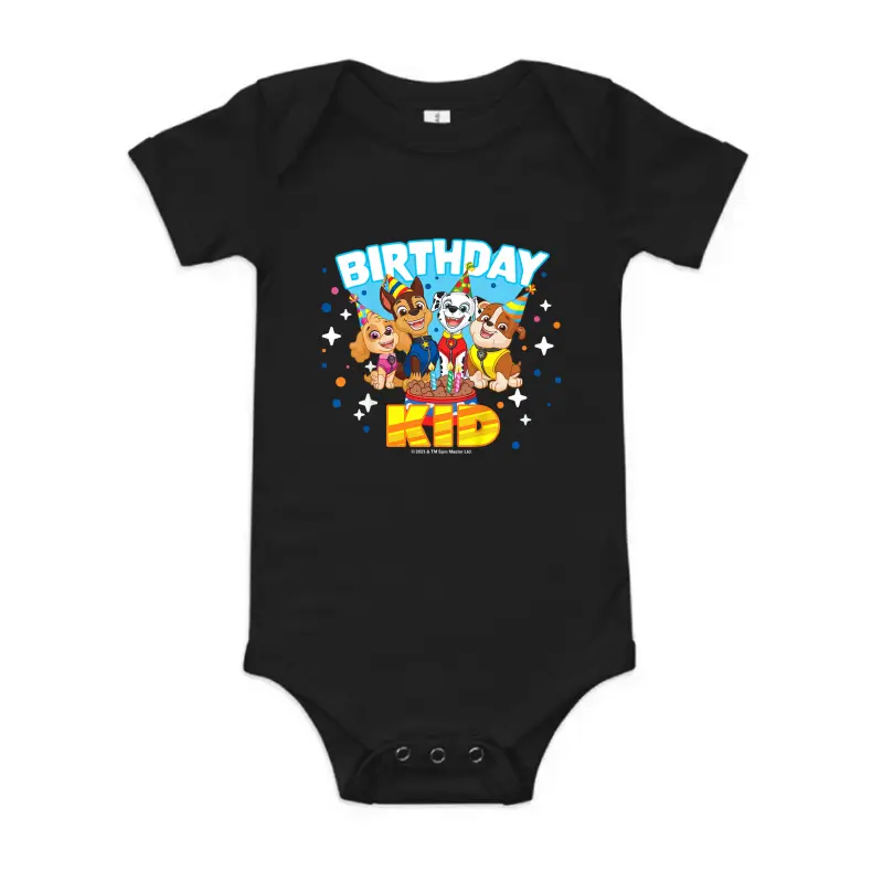 Paw Patrol Birthday Kid Friendly Group Celebration Baby Onesie