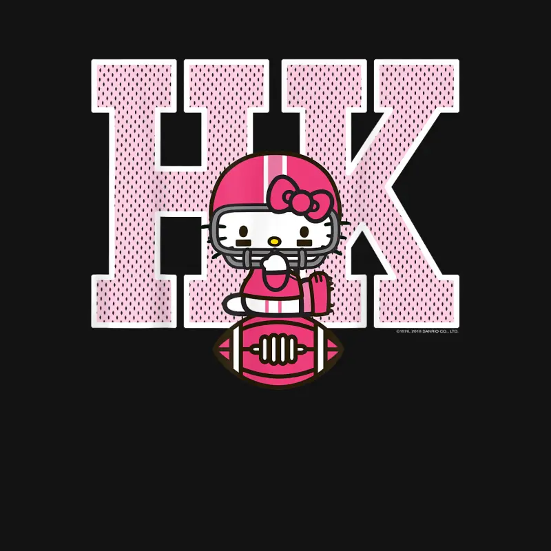 Hello Kitty Football Spirit Tee Shirt Unisex Long Sleeve T-Shirt