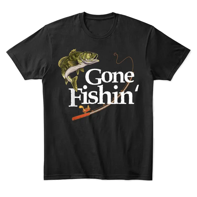 Gone Fishin' Apparel Fisherman Lover Angler Fish Unisex Staple T-Shirt