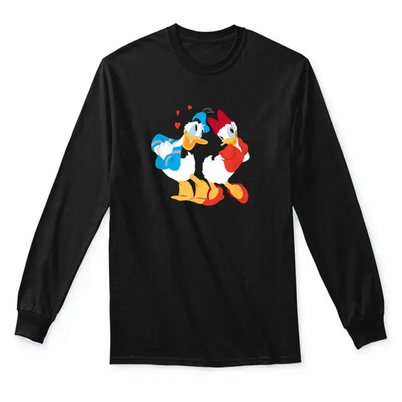 Disney Donald And Daisy Sweethearts Valentine’s Day Unisex Long Sleeve T-Shirt