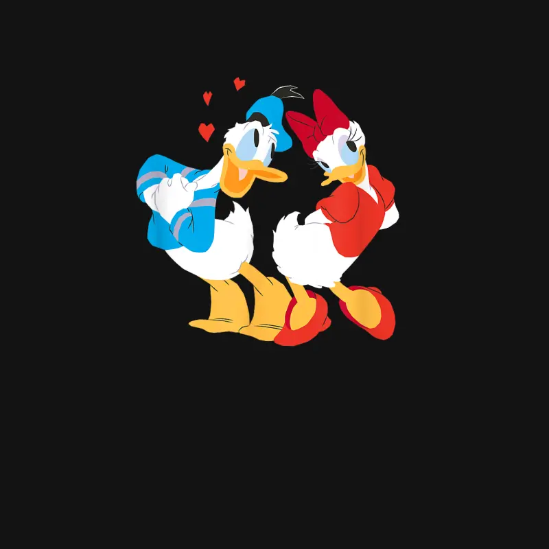 Disney Donald And Daisy Sweethearts Valentine’s Day Unisex Long Sleeve T-Shirt