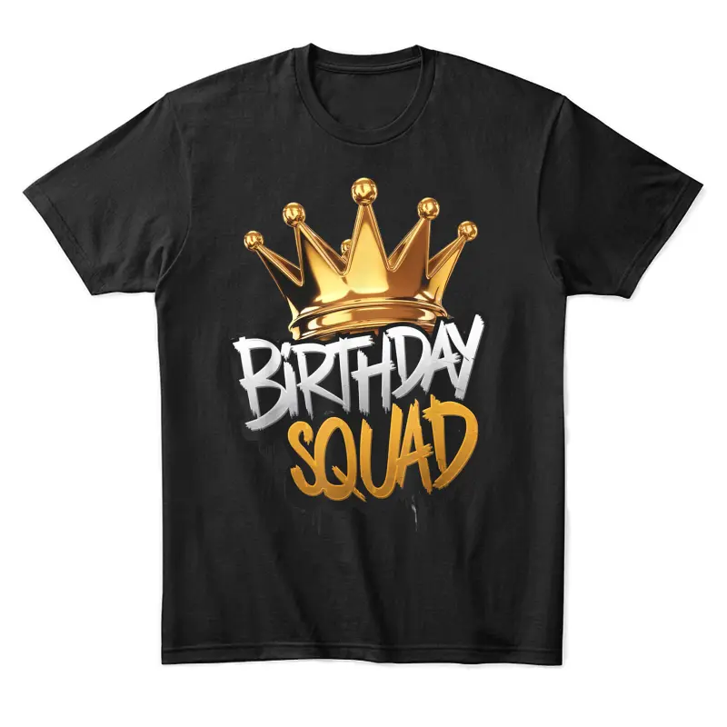 Family Birthday Squad Matching Design Celebrate Bday Party Unisex Staple T-Shirt