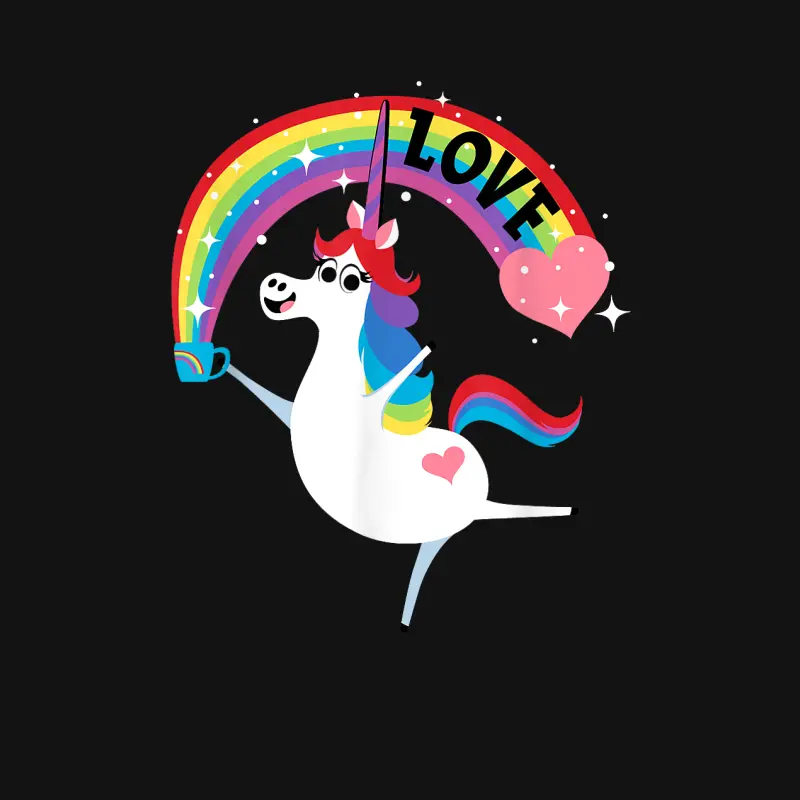 Disney And Pixar’s Inside Out Rainbow Unicorn Love Unisex Long Sleeve T-Shirt