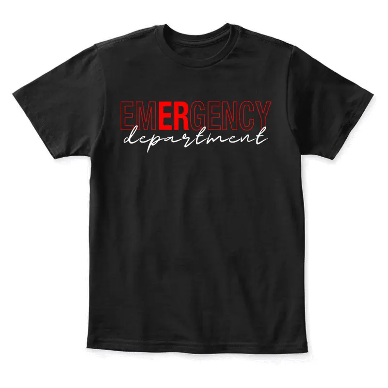 Emergency Room Er Rn Nurse Department Healthcare Nursing Youth Staple T-Shirt