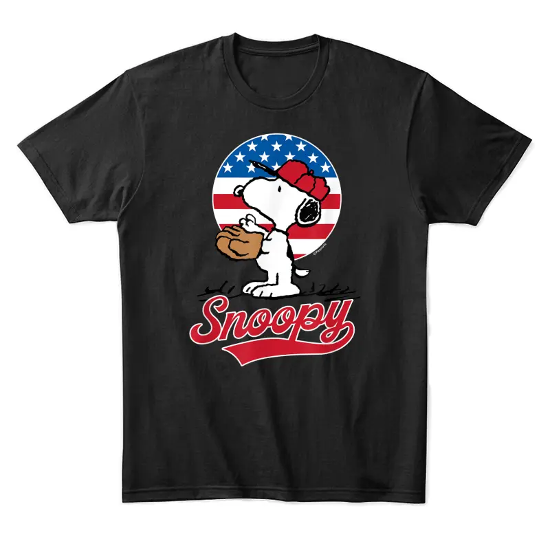 Peanuts - Snoopy Americana Baseball Unisex Staple T-Shirt