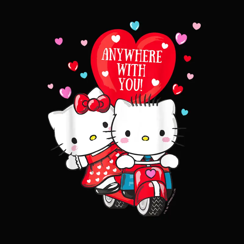 Hello Kitty And Dear Daniel Anywhere With You Valentine Tee Toddler Staple T-Shirt