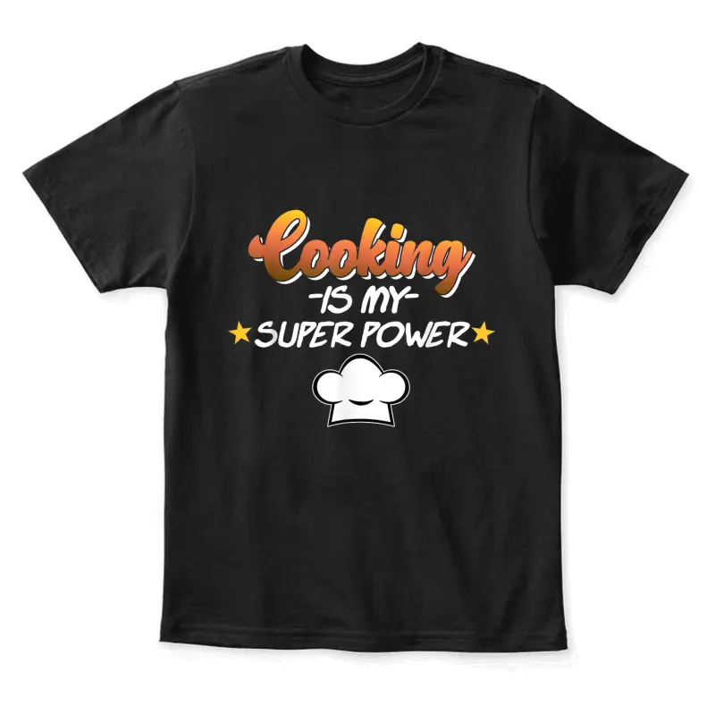 Cooking Is My Superpower Cook Chef Kitchen Food Graphic Youth Staple T-Shirt