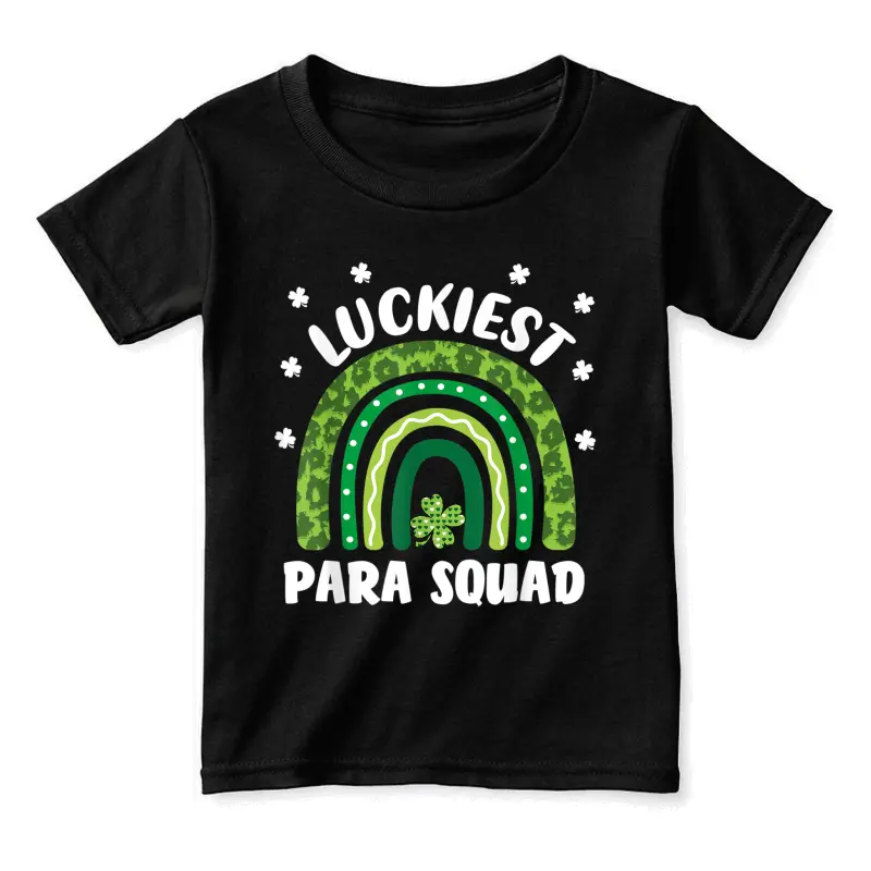 Lucky Paraprofessional Squad Funny Para St Patrick's Day Toddler Staple T-Shirt