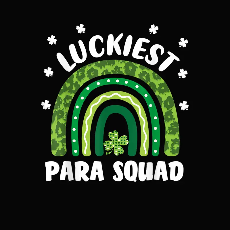 Lucky Paraprofessional Squad Funny Para St Patrick's Day Toddler Staple T-Shirt