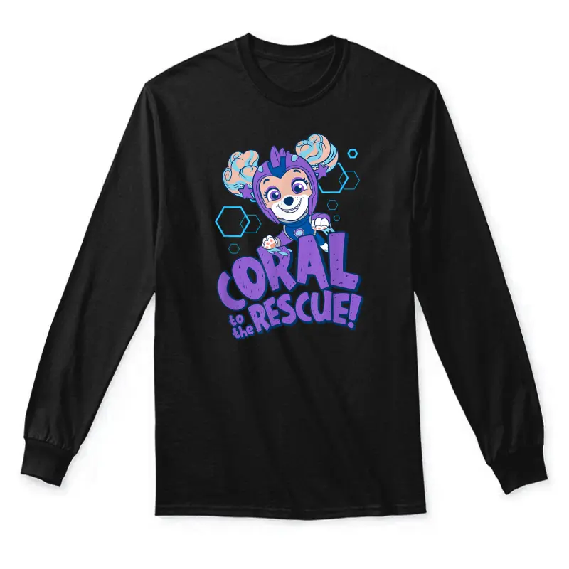 Paw Patrol Aqua Pups Coral To The Rescue Unisex Long Sleeve T-Shirt