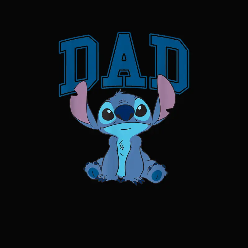 Disney Lilo & Stitch Vintage Dad Cool Stitch Collegiate Logo Toddler Staple T-Shirt