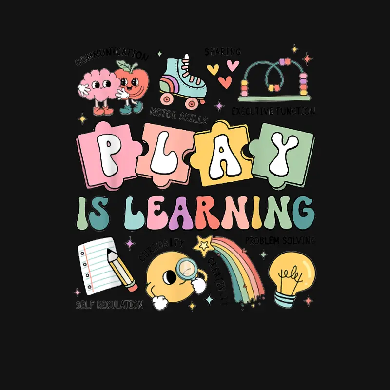 Retro Play Is Learning Kindergarten Teacher Team Women Unisex Long Sleeve T-Shirt