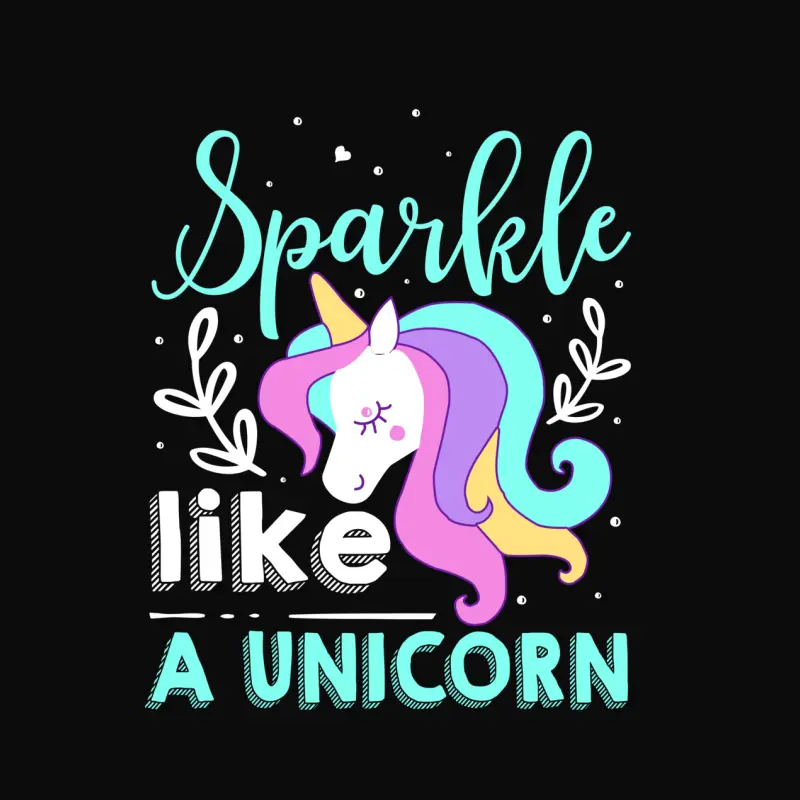 Sparkle Like A Unicorn Unisex Staple T-Shirt