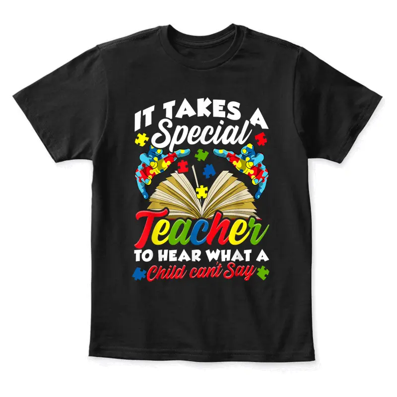 Autism Awareness Teacher Shirts It Takes A Special Teacher Youth Staple T-Shirt