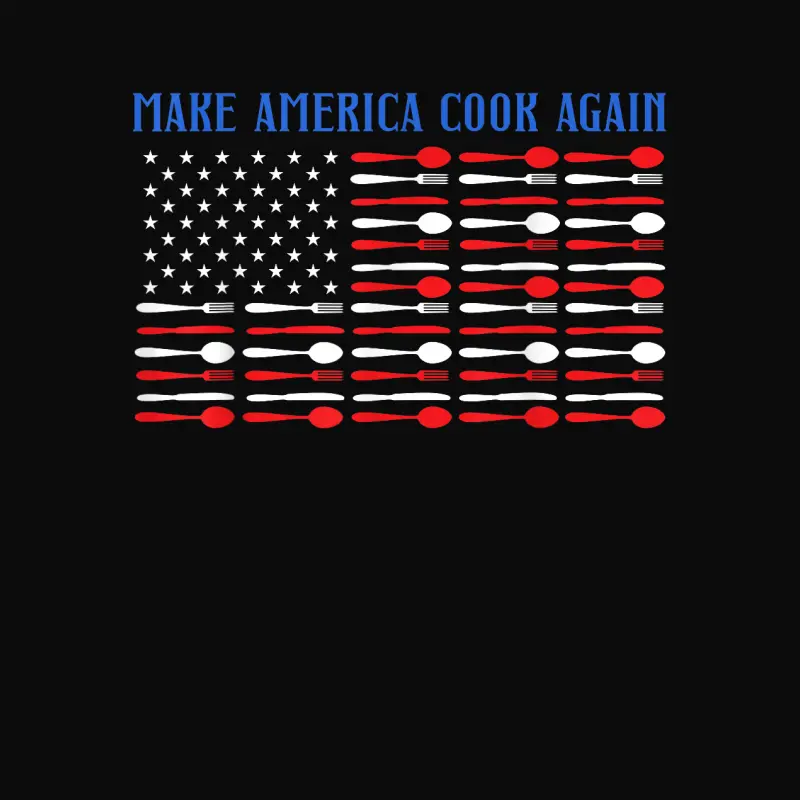 Make America Cook Again Chef Knife Kitchen Food Menu Cook Unisex Staple T-Shirt