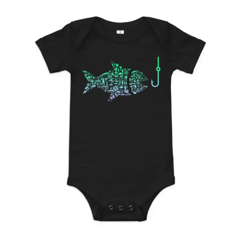 Fishing Gear | Fish Youth Fishing Shirt For Boys Fishing Baby Onesie