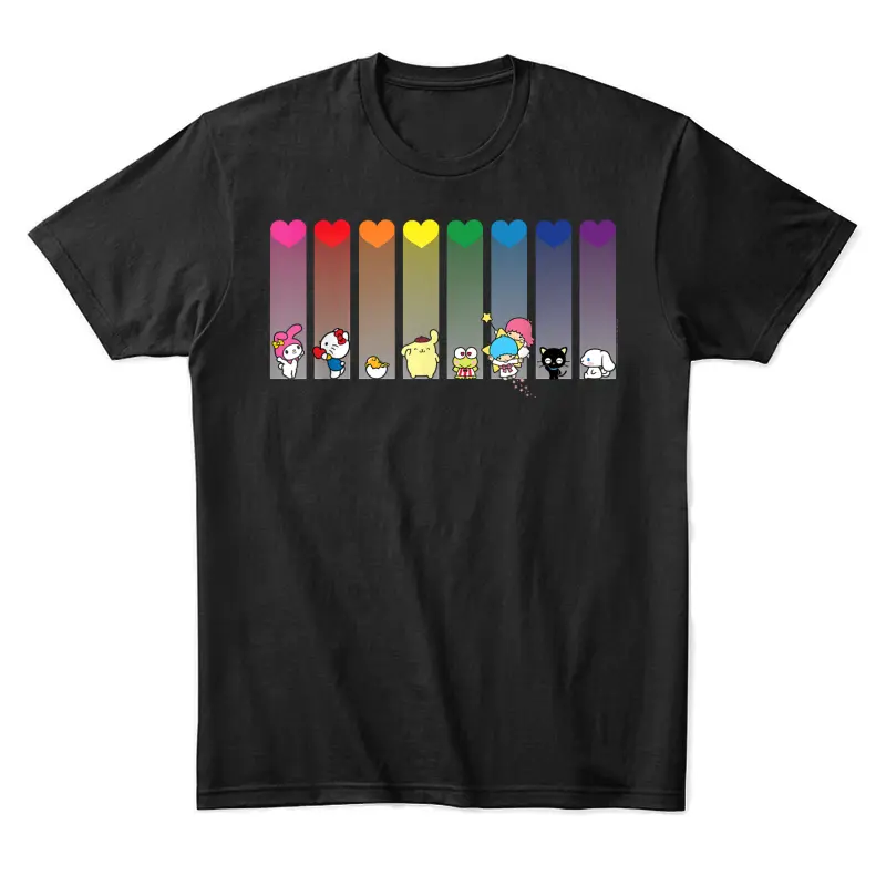 Hello Kitty And Friends Sanrio Rainbow Unisex Staple T-Shirt