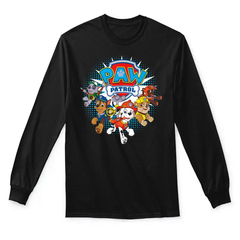 Paw Patrol Heroic Pups T- Shirts Unisex Long Sleeve T-Shirt