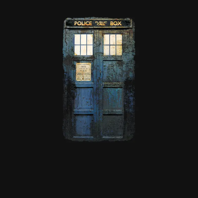 Doctor Who Cosplay Tardis Distressed Time-Traveller Sci-Fan Baby Onesie