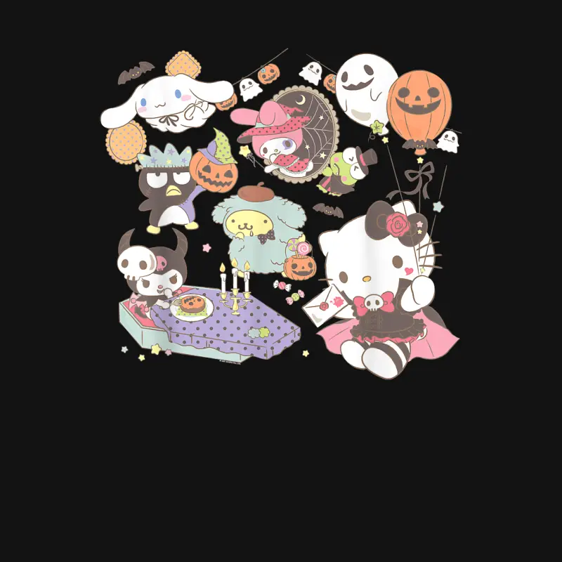 Sanrio Characters Costume Party Halloween Youth Staple T-Shirt