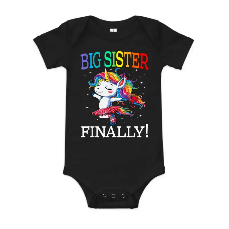 Unicorn Shirt For Girl Baby Onesie