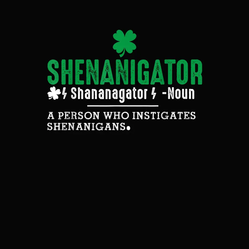 Funny St Patricks Day Shirt Shenanigator Shenanigans Outfit Toddler Staple T-Shirt