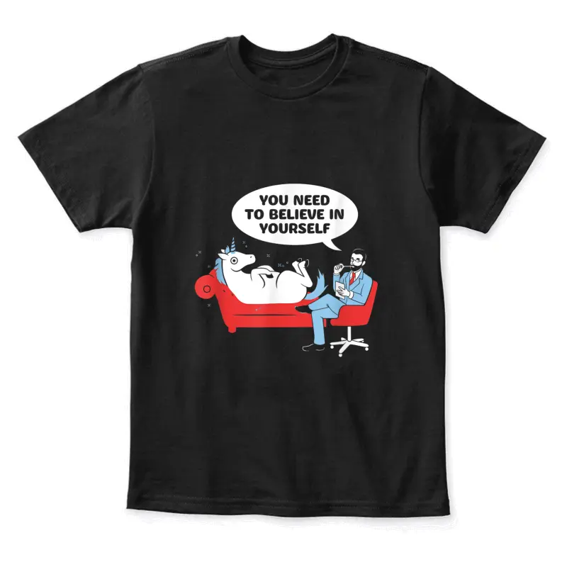 You Need To Believe In Yourself Unicorn Youth Staple T-Shirt
