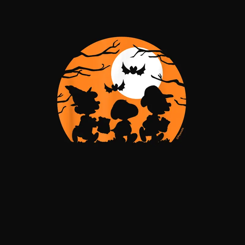 Peanuts - Halloween - Trick Or Treat Silhouettes Unisex Staple T-Shirt
