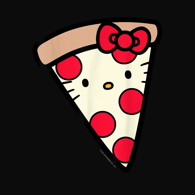 Hello Kitty Pizza Slice Tee Shirt Unisex Staple T-Shirt