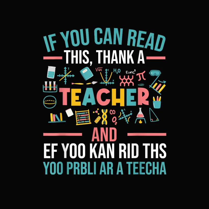 If You Can Read This Thank A Teacher - Funny Teacher Toddler Staple T-Shirt
