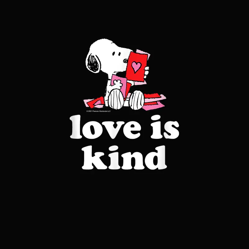 Peanuts - Valentines - Snoopy Love Is Kind Toddler Staple T-Shirt