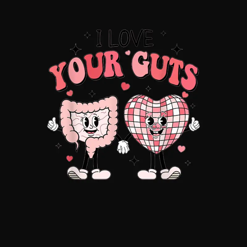I Love Your Guts Nurse Retro Gi Nurse Valentines Day Gi Tech Unisex Staple T-Shirt
