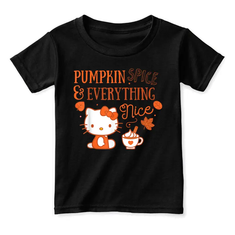 Hello Kitty Pumpkin Spice And Everything Nice Toddler Staple T-Shirt