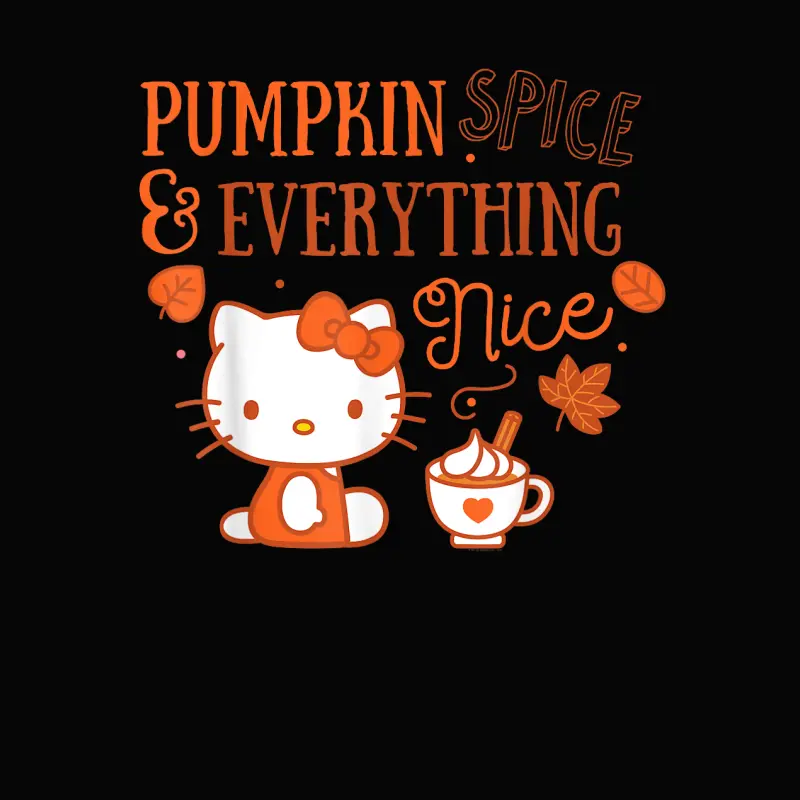 Hello Kitty Pumpkin Spice And Everything Nice Toddler Staple T-Shirt